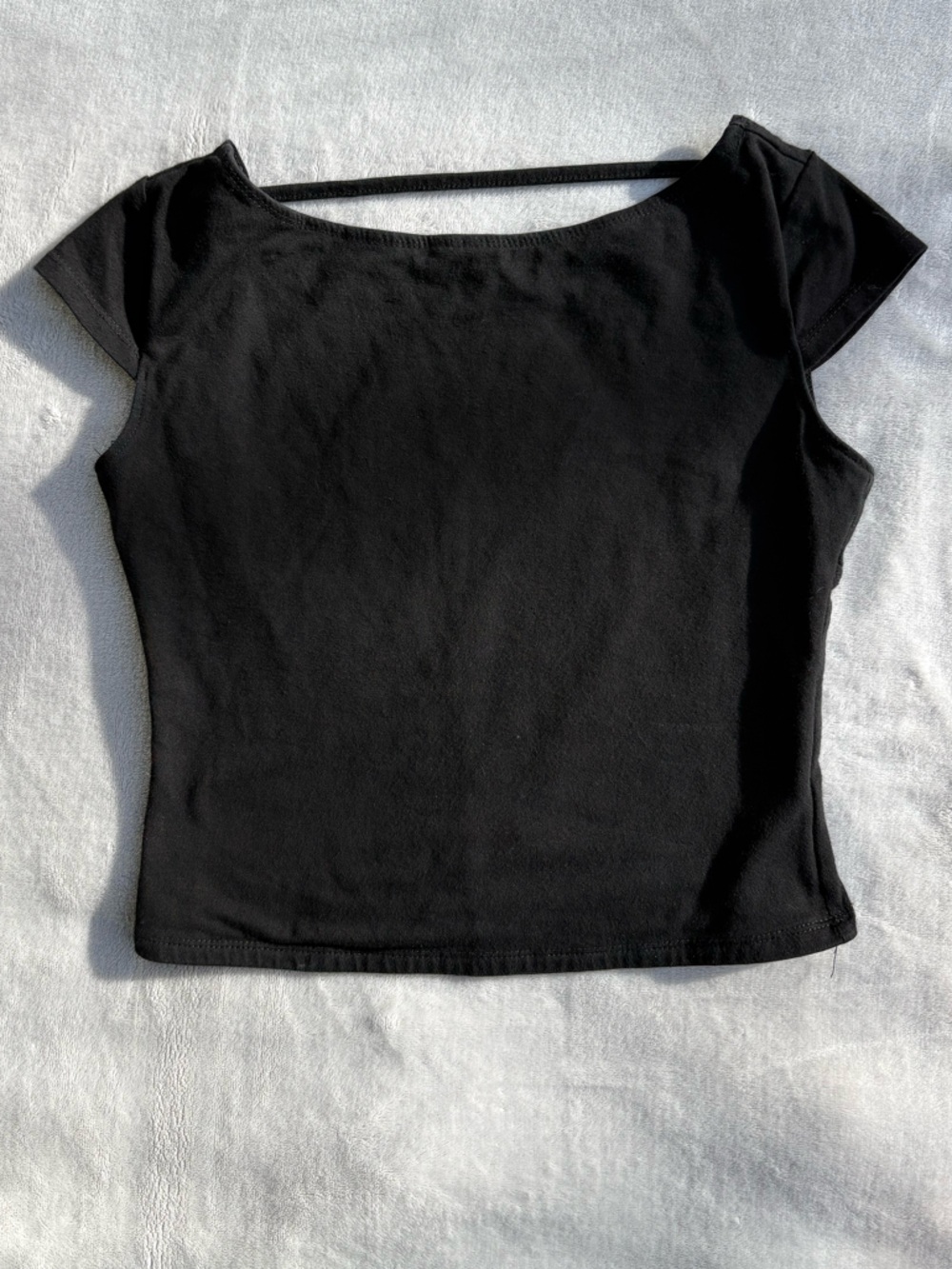 3/$30 Ardene Black Scoop Neck Cap Sleeve Top